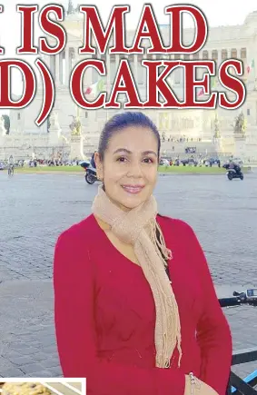  ??  ?? The baker queen: Verna Mariano of Mudcakes by V, a home-based bakery in Teachers Village, QC, that specialize­s in mudcakes