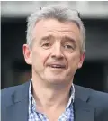  ??  ?? Airline chief: Michael O’Leary