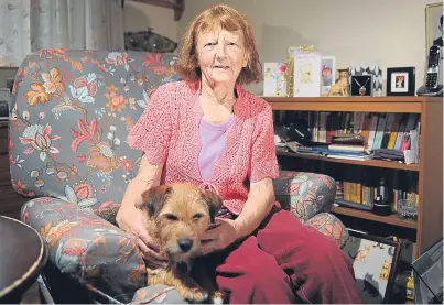  ?? Picture: Kim Cessford. ?? Silver Beedie at home in Arbroath with her dog Holly.