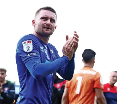  ?? Picture: Kieran Riley/jmp ?? Alfie May was again left on the bench at Accrington on Saturday