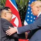  ?? Photo / AP file ?? North Korea’s Kim Jong Un and Donald Trump.