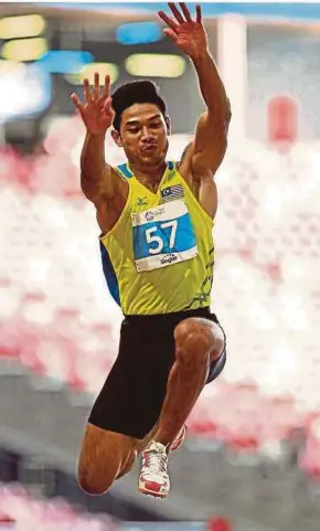  ??  ?? Muhammad Hakimi Ismail needs to perform in Europe for a place in the Tokyo Olympics.