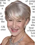  ??  ?? Dame Helen Mirren wants a rethink