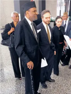  ?? | KIM JANSSEN/SUN-TIMES ?? Prince Asiel Ben Israel after pleading guilty in federal court Friday.