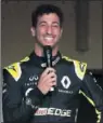  ??  ?? “Hice una tanda larga de unas 15 vueltas Daniel Ricciardo.