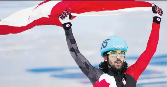  ?? BEN PELOSSE ?? Canadian short-track speedskate­r Charles Hamelin heads into what should be his final Olympics with three gold medals and a silver.