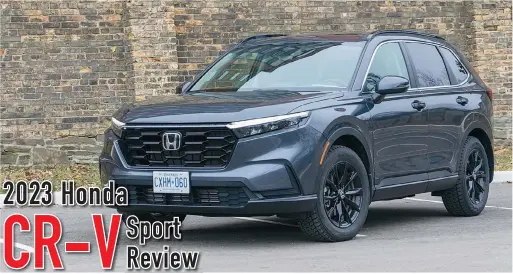  ?? ?? The 2023 Honda CR-V gets a boxier and more rugged looking design.