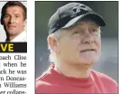  ??  ?? CLIVE GRIFFITHS: Respected rugby coach has opened up about his recent heart attack.