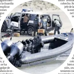  ?? Efe ?? Agentes de la Guardia Civil retiran una narcolanch­a.