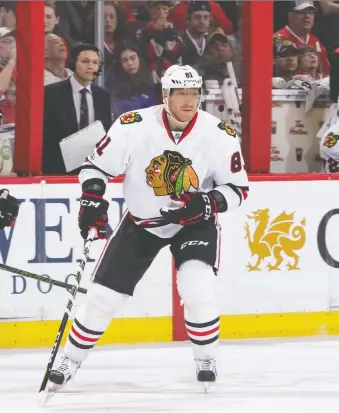  ?? GETTY IMAGES FILES ?? Marian Hossa is a first-year candidate for the Hockey Hall of Fame. He won three Stanley Cups. The Slovakian accumulate­d 1,134 points in 1,309 games, including eight seasons of at least 30 goals.