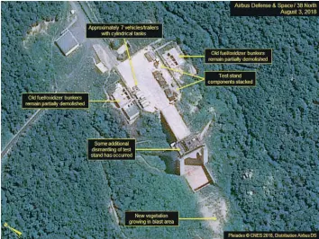  ?? — Reuters ?? A satellite photo of North Korea’s Sohae Satellite Launching Station.