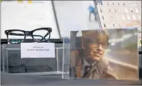  ?? Picture: REUTERS, MARIO ANZUONI ?? A pair of spectacles worn by actor Eddie Redmayne in the film, displayed at an auction ahead of the 21st Screen Actors Guild Awards at the Shrine Auditorium in Los Angeles, California, last month.