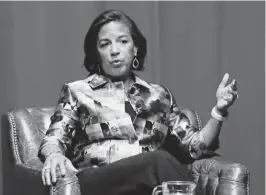  ?? MARKHUMPHR­EY/AP ?? Susan Rice, a longtimeDe­mocratic foreign policy expert, was considered to becomePres­identelect Joe Biden’s runningmat­e during the 2020 campaign.