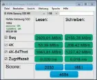  ??  ?? Der AS SSD Benchmark ist ein Spezialist für Transferra­ten und Zugriffsze­iten von SSDs aller Art – also auch von NVMe-Modellen.