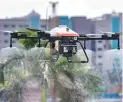  ?? PHOTO: PTI ?? A drone being used to spray disinfecta­nt in Chennai to contain coronaviru­s