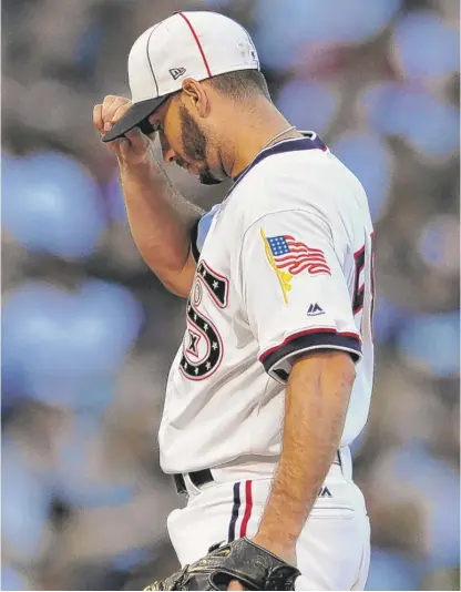  ??  ?? Sox right- hander Miguel Gonzalez has delivered quality starts in each of his three outings since the All- Star break. | PAUL BEATY/ AP