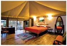  ??  ?? CAMP COMFORT Smaller resorts and retreats with personalis­ed service is the key to redefine luxury