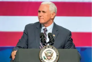  ?? AP ?? Mike Pence, vicepresid­ente de Estados Unidos.