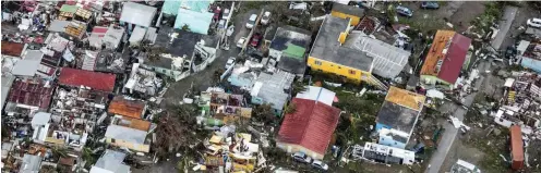  ?? Foto: AFP ?? Ein Bild der Zerstörung bietet die Insel Sint Maarten.