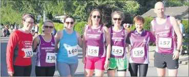  ?? ?? Club members who ran the John Hartnett 10k last Friday night.