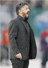  ?? Ansa ?? Ex giocatore Gennaro Gattuso, allenatore del Milan
