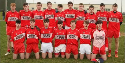  ??  ?? The Ballinastr­agh Gaels squad prior to Sunday’s final in St. Patrick’s Park.