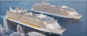  ?? POSTMEDIA NEWS ?? Oasis of the Seas and Allure of the Seas belong to ninth-ranked Royal Caribbean.