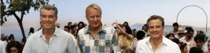  ?? FOTO: UIP ?? Pierce Brosnan, Stellan Skarsgård og Colin Firth er alle med i Mamma Mia 2.