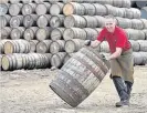  ??  ?? Based in Craigellac­hie, this cooperage is the epicentre of the whisky industry’s cask manufactur­ing.