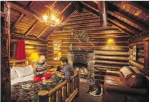  ?? TRAVEL ALBERTA ?? Build a fire and unwind at Storm Mountain Lodge.
