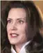  ??  ?? Gov. Gretchen Whitmer