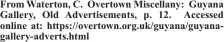  ??  ?? From Waterton, C. Overtown Miscellany: Guyana Gallery, Old Advertisem­ents, p. 12. Accessed online at: https://overtown.org.uk/guyana/guyanagall­ery-adverts.html