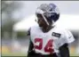  ?? AP PHOTO/JULIO CORTEZ, FILE ?? New York Giants cornerback Eli Apple works out Aug. 2 during NFL football training camp in East Rutherford, N.J. The Giants traded Apple to the New Orleans Saints on Tuesday.