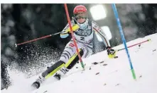  ?? FOTO: DPA ?? Lena Dürr gehört im Slalom zur Weltspitze.