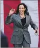  ?? Associated Press ?? Matt Rourke KAMALA HARRIS will isolate and work from home, her office said.