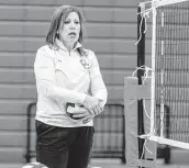  ?? William Luther / Staff photograph­er ?? Heather Sanders led New Braunfels Canyon to its fifth state tournament appearance.