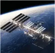  ??  ?? The Internatio­nal Space Station orbiting Earth