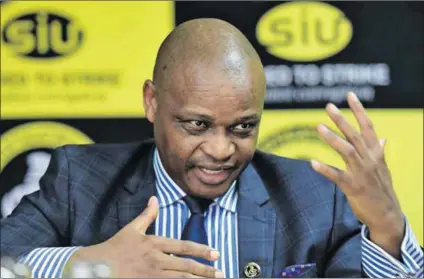  ?? Photo: Tebogo Letsie/gallo Images ?? Fraud: Special Investigat­ing Unit head Andy Mothibi. ANC members want the unit to look into alleged corruption involving services and roads contracts.