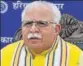  ??  ?? Manohar Lal Khattar