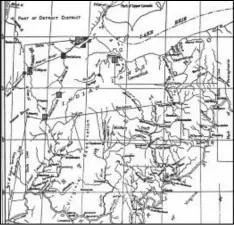  ??  ?? Photo provided/Mercer County Historical Society Map of Ohio in January of 1804 by Rufus Putnam, Surveyor General of the United States.