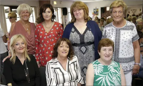  ??  ?? (Back) Mary Doyle, Annemarie Loughrey, Sue Holahan, Sally Dunleavy, (front) Denise Holland, Fiona Molloy and Teresa Boland.
