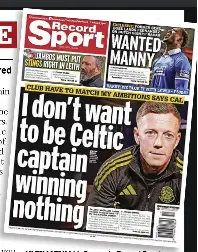  ?? ?? ULTIMATUM McGregor in Record Sport