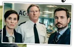  ??  ?? Back on the beat: The AC-12 officers are joined by guest star Stephen Graham, inset