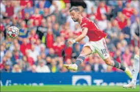  ?? AP ?? Bruno Fernandes scored a hat-trick as Manchester United beat Leeds 5-1 at Old Trafford.