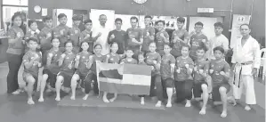  ??  ?? SKUAD karate SKA yang bertanding di Terbuka Thailand.