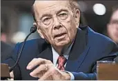  ?? SHAWN THEW/EPA-EFE ?? Commerce chief Wilbur Ross invests in Navigator Holdings, which counts Russia’s Sibur among its customers.