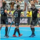  ?? PHOTOSPORT ?? The New Zealand Black Sticks Men play four games against Japan in Stratford starting on Thursday night.