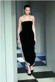  ??  ?? Bella Hadid closing Oscar de la Renta FallWinter 2017