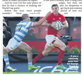  ??  ?? &gt; It was a relatively quiet tour for George North by his high standards