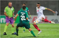  ?? BackpagePi­x ?? HIGHLANDS Park captain Mothobi Mvala lines up a shot in their Nedbank Cup game against AmaZulu earlier this season. Mvala, the league’s second leading scorer, will get a chance to increase his tally when they host Bidvest Wits tomorrow. |